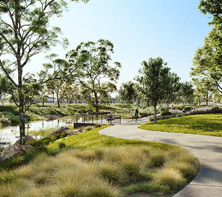 Bluestone, Tarneit artist impression of open park spaces