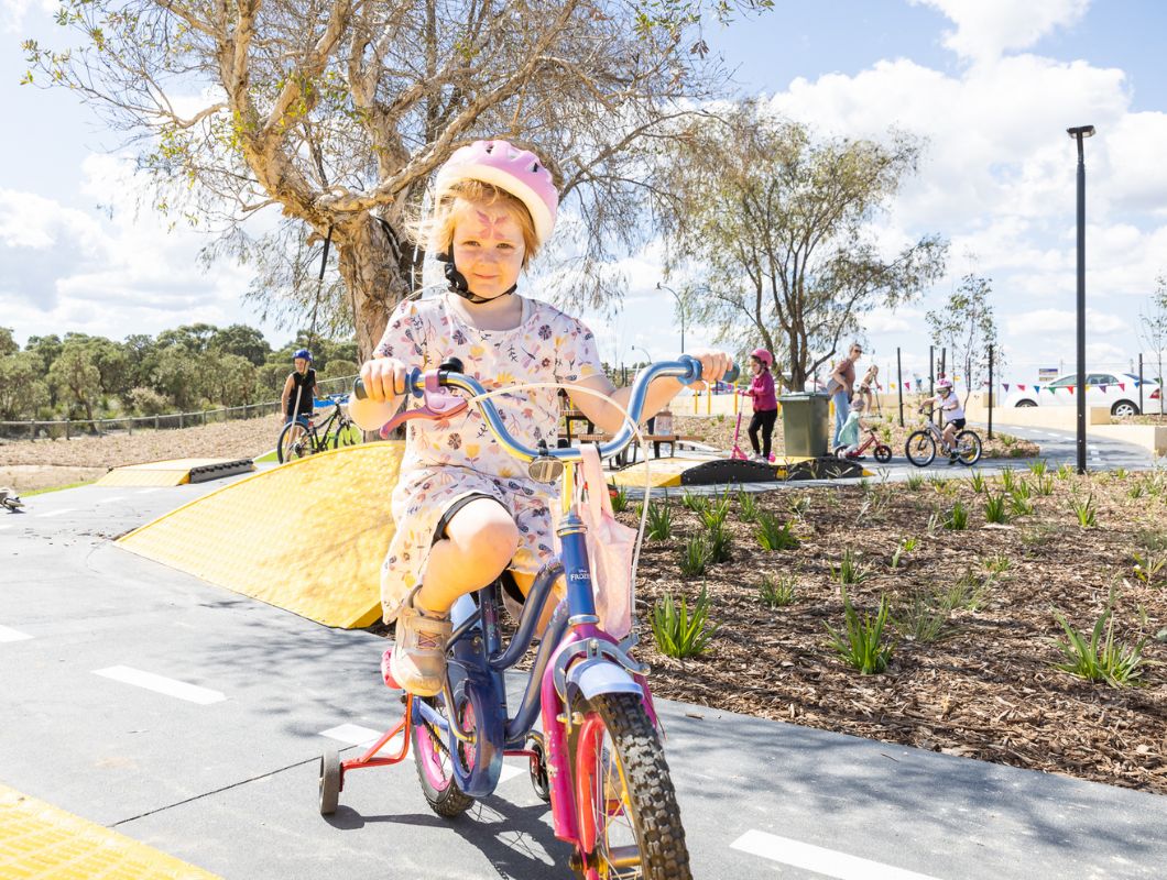Allara, Eglinton Aduro park junior BMX bike pump track.