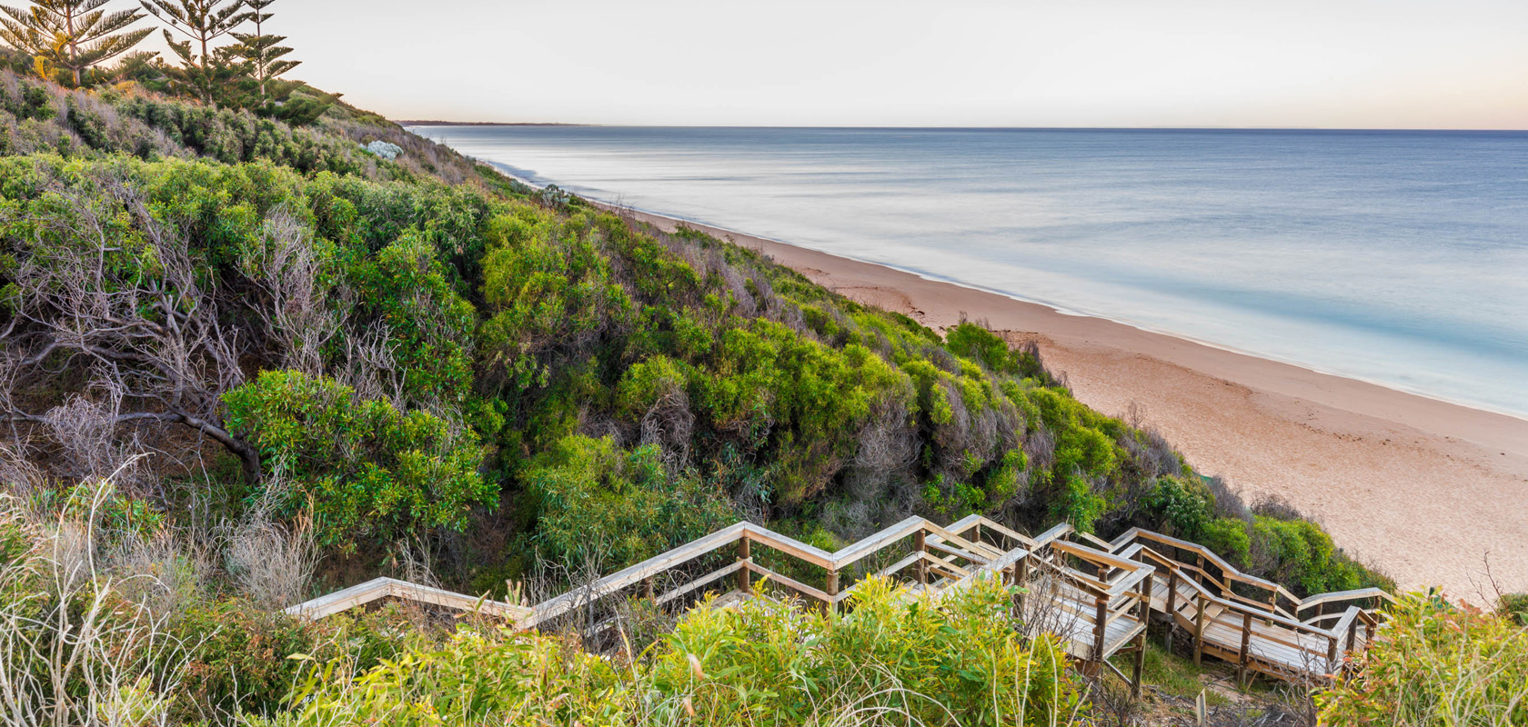 Dalyellup Beach, Dalyellup walking down the staircase to the beach v2