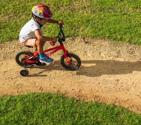 Florence, Mandogalup young child riding a bike
