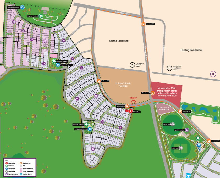 True North, Greenvale overview of masterplan.