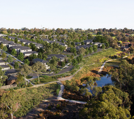 St Helena Place, St Helena aerial impression of the community v2.