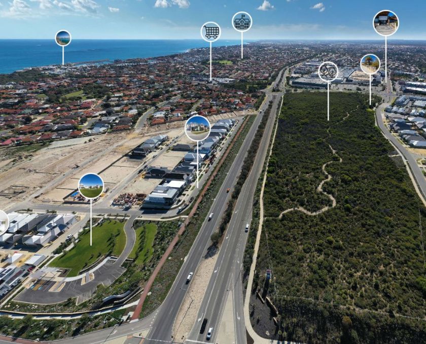 Catalina, Mindarie and Clarkson, virtual aerial tour view