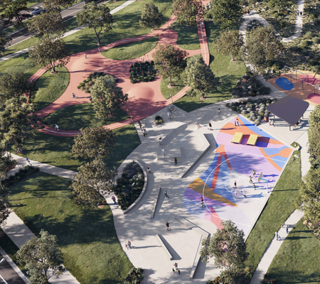 Heartford, Donnybrook artist impression of playground.