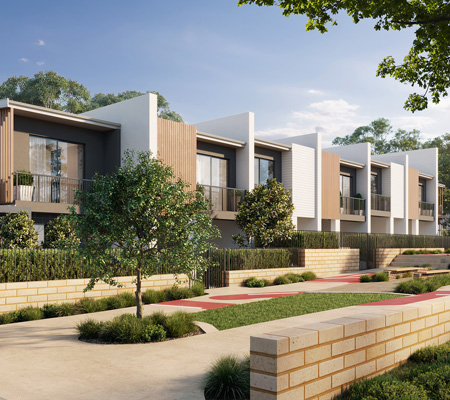 Gallery, Willagee, town homes artist impression