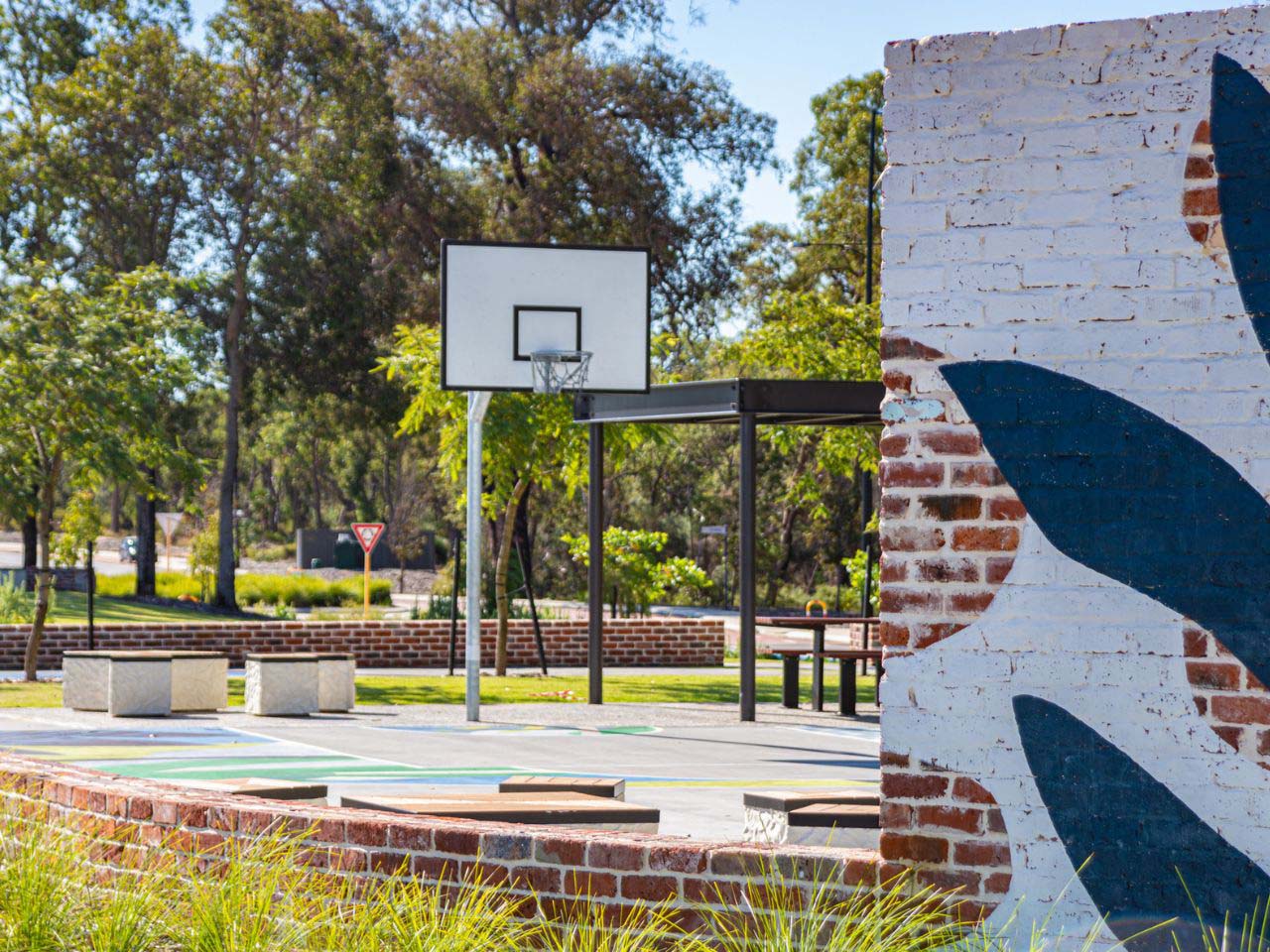 Cassia, Kwinana basketball hoop in the backyard
