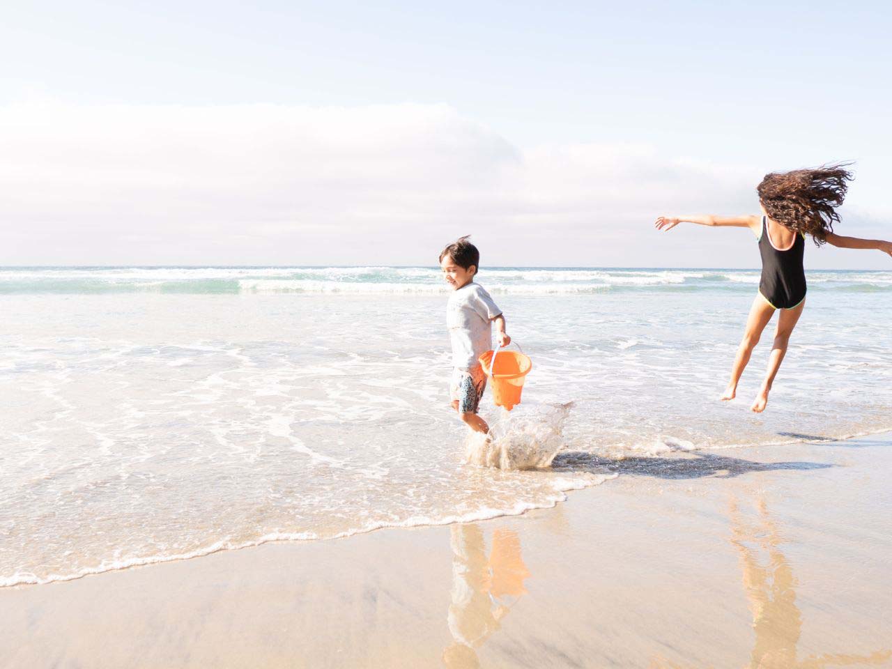 Ocean Hill, Lakelands, enjoying the beach