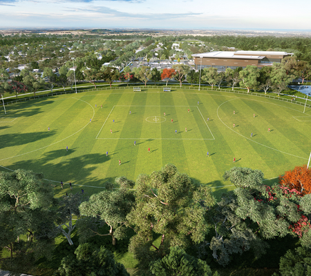 Botanical, Mickleham artist impression of sporting oval.