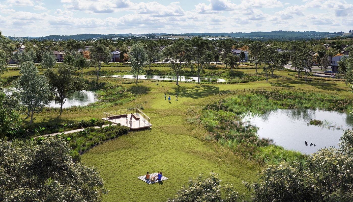 Maple Grove, Pakenham artist impression of public open space.