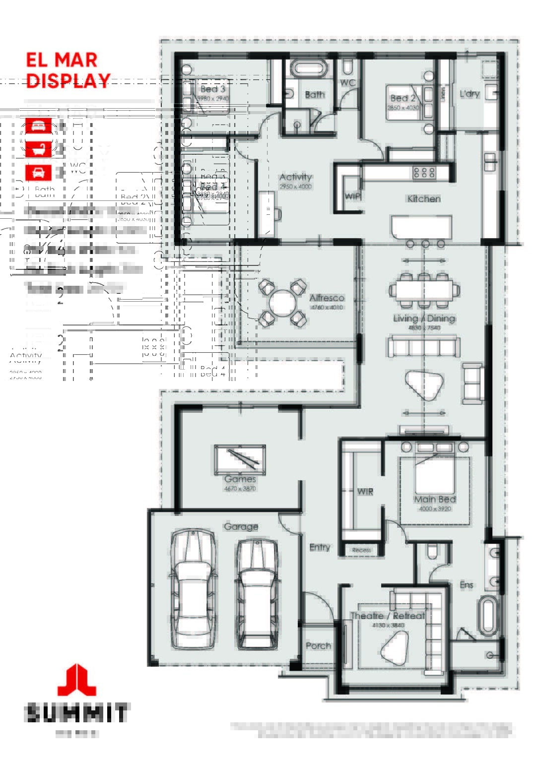 Summit Homes the el mar floorplan