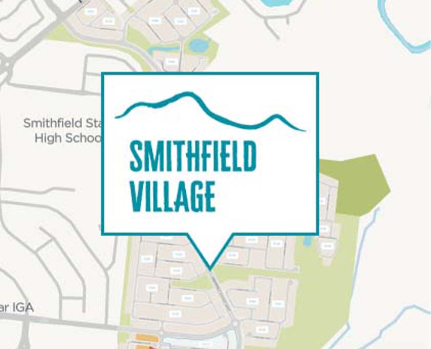 Smithfield Village, Smithfield masterplan preview close up.