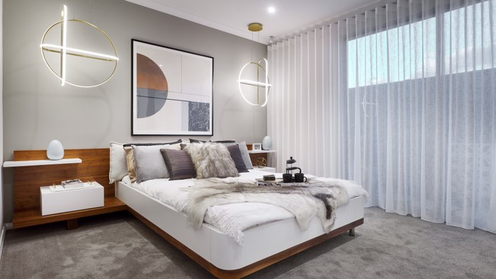 Affordable Living The Palm Springs master bedroom