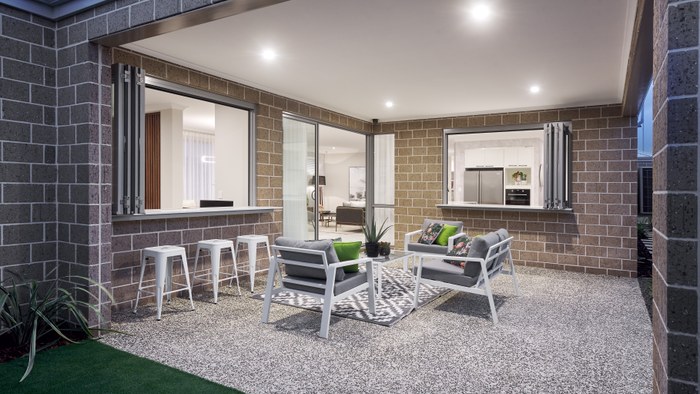 Affordable Living Homes The Palm Springs alfresco