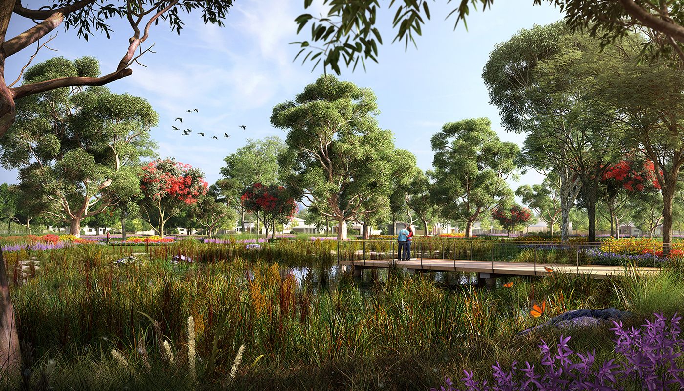 Botanical, Mickleham artist impression of public open space.