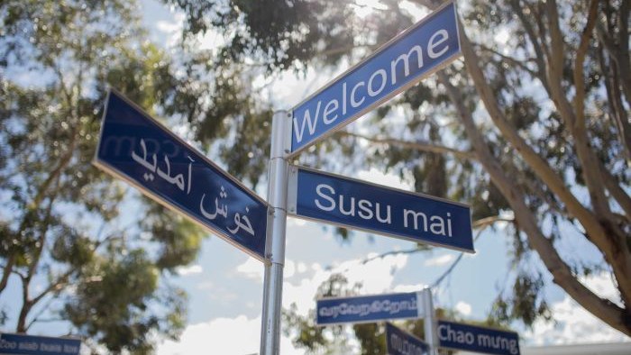 True North, Greenvale school direction signage.