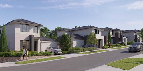 St Helena Place, St Helena artist impression of the community street scape.
