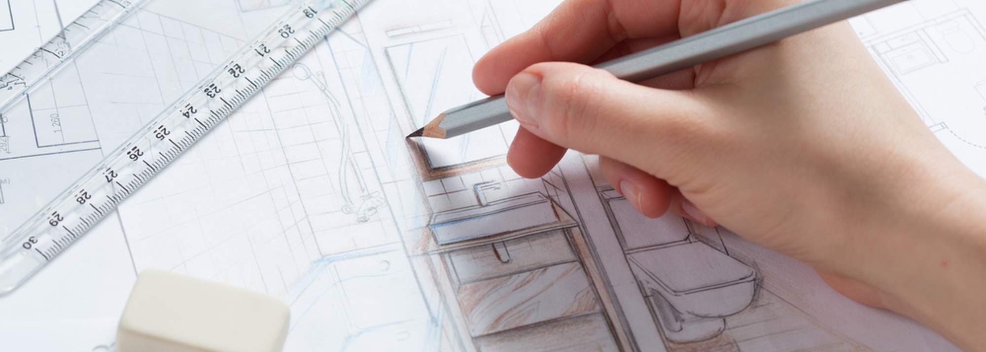 Architecture drawing new home