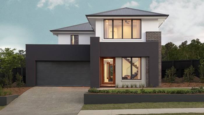 Brighton Homes The Greyson double storey front elevation