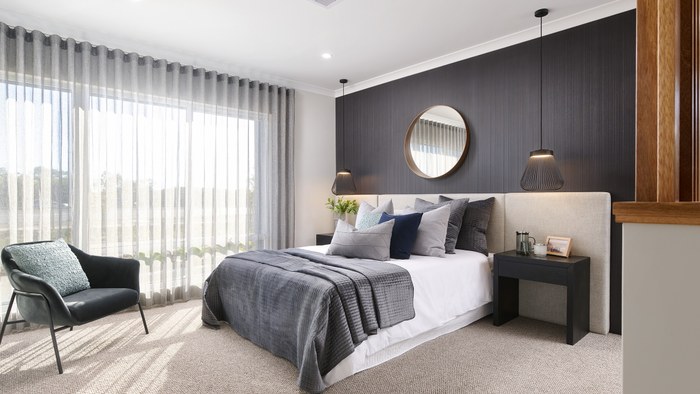 Content Living The Sanford master bedroom