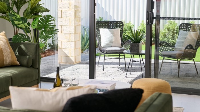 Dream Start Homes The Indiana family indoor and out door living spaces