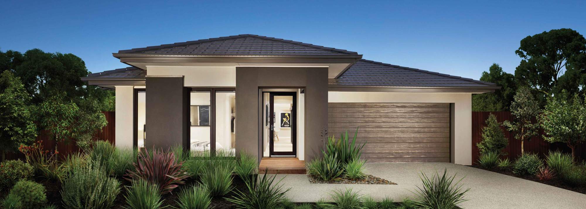 Arcadia, Officer eight homes s three front facade