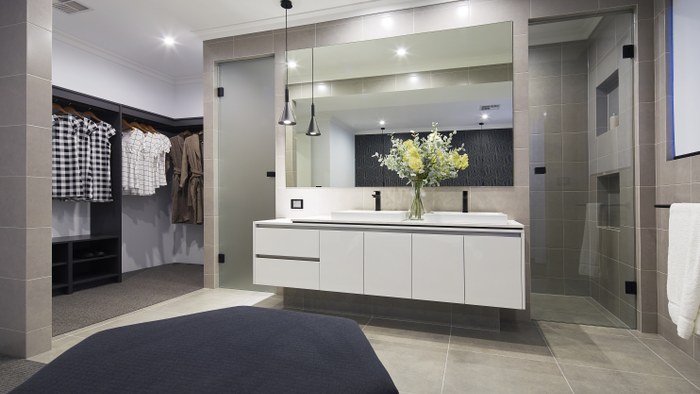 Home Group The Portland Platinum ensuite and walk in robe