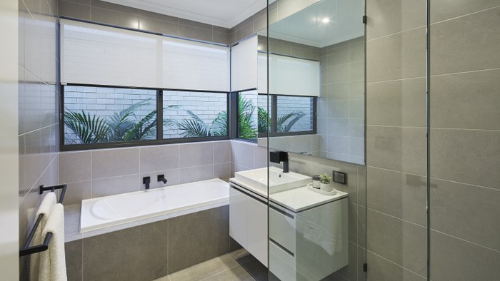 Home Group The Portland Platinum bathroom