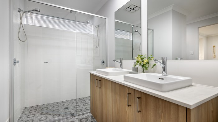 Homebuyers Centre The Cove double vanity bathroom