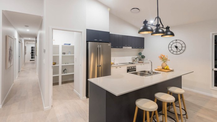 Integrale Homes The Madision kitchen and hallway