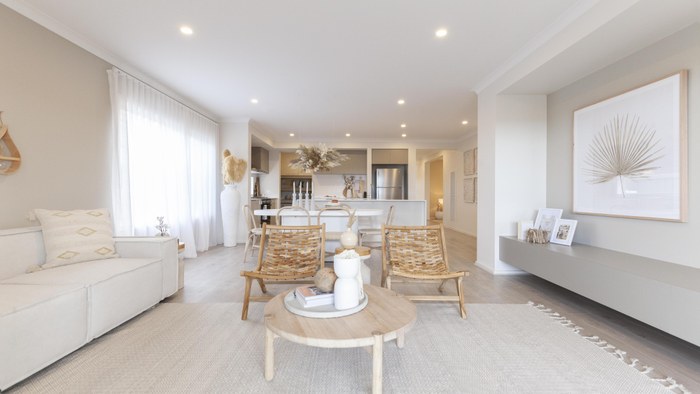 JG King Homes Melrose 262 kitchen and dining