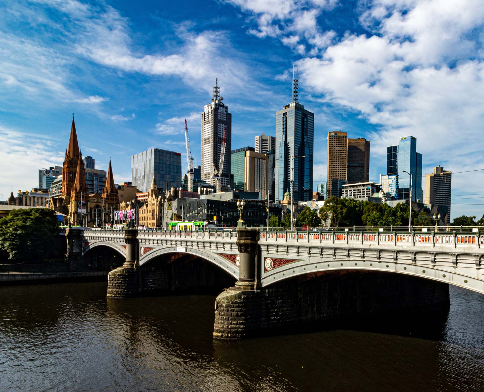 Melbourne city skyline