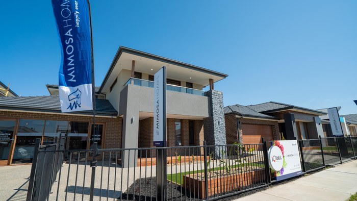 Mimosa Homes Ibiza display village at Botanical