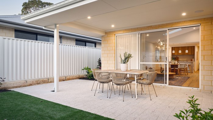 New Generation Homes The Nevada alfresco area