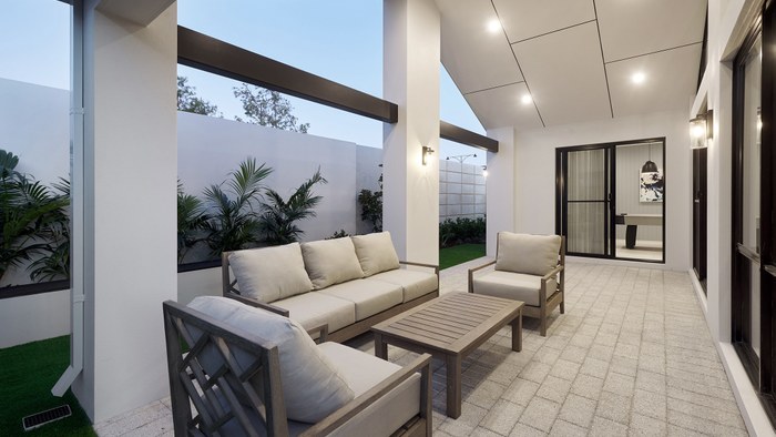Smart Homes for Living The Grand Tallulah alfresco area