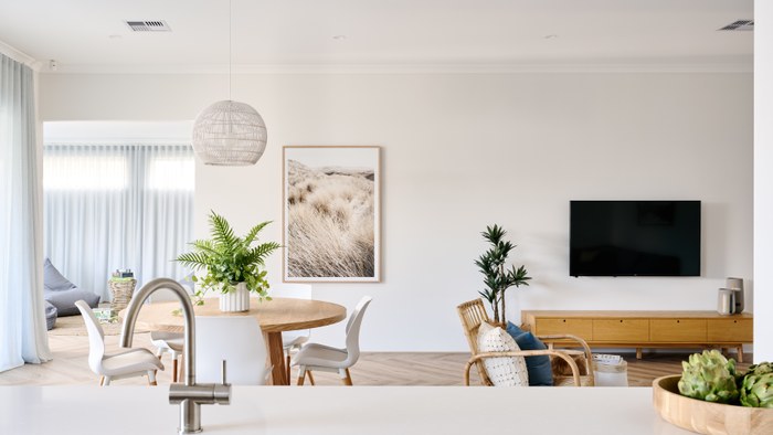 Smart Homes for Living The Grande Indie kitchen and living area