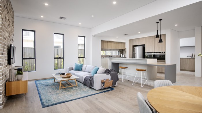 Terrace Homes WA The Elwood kitchen and living