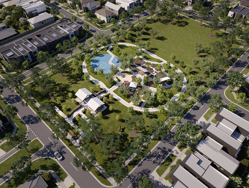 Bluestone, Tarneit artist aerial impression.