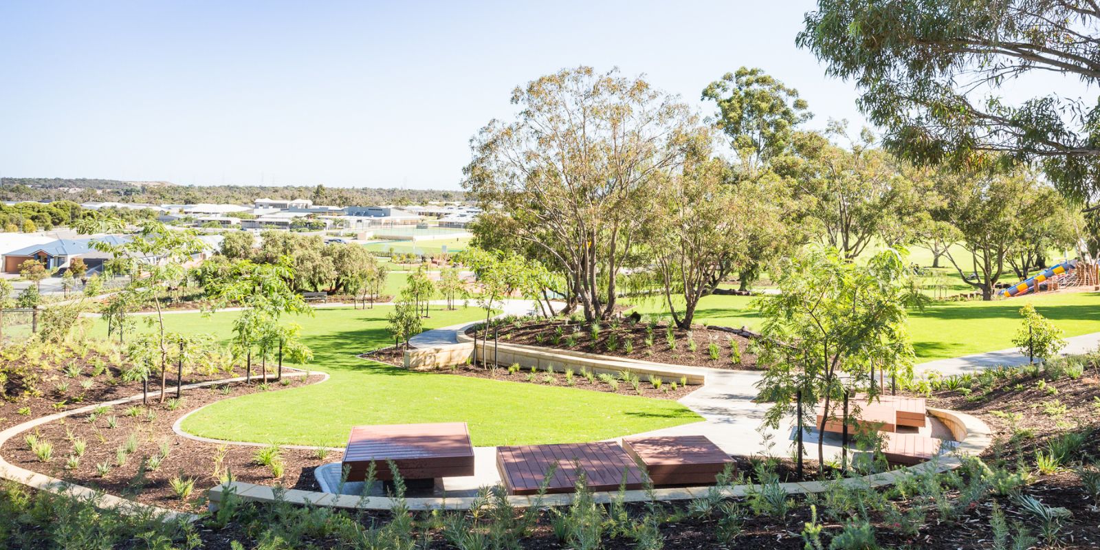 Honeywood, Wandi, view of park landscape