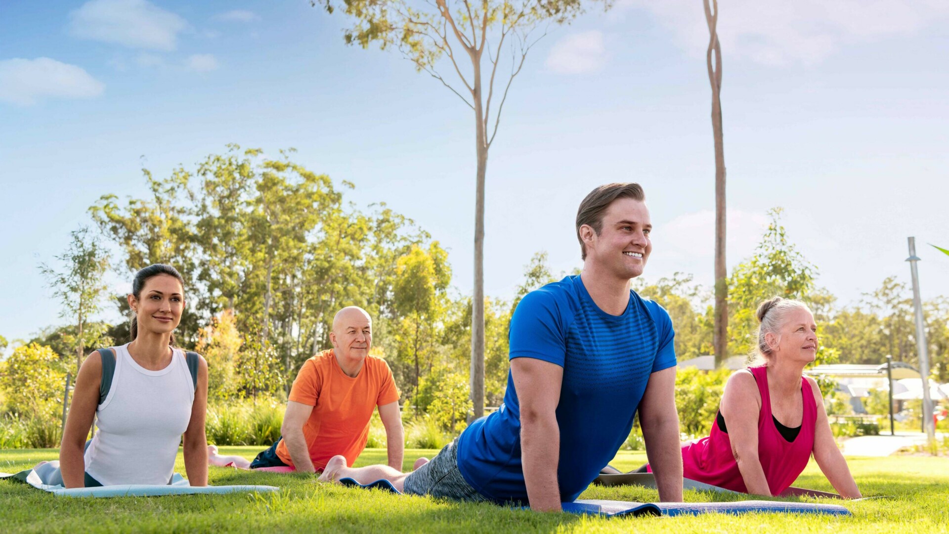 Ridgeview, Narangba yoga in the park.