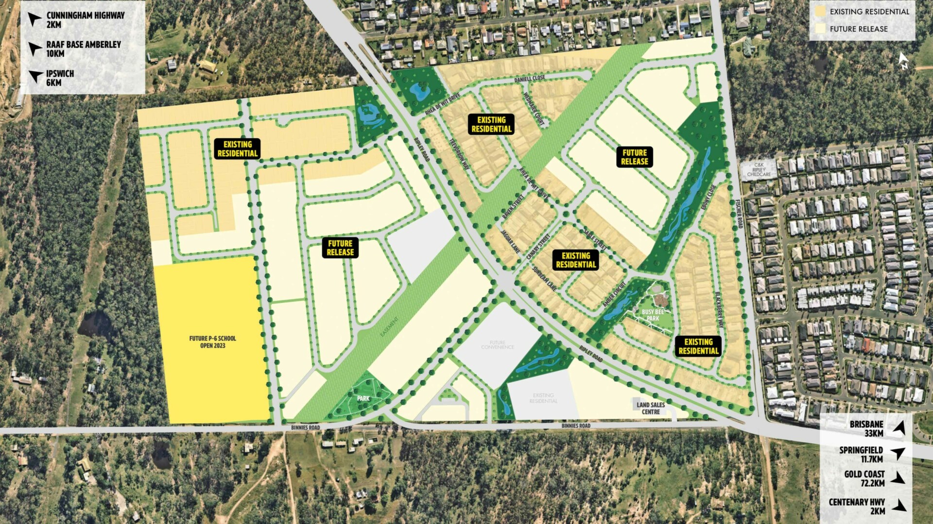 Ripley Valley, Ripley aerial view of masterplan.