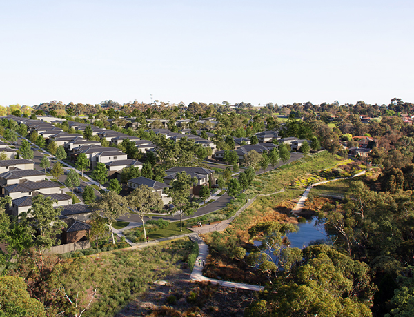 St Helena Place aerial view