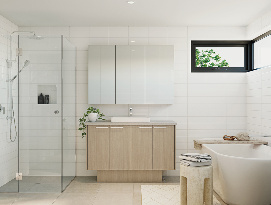 St Helena Place Caramel bathroom artist impression