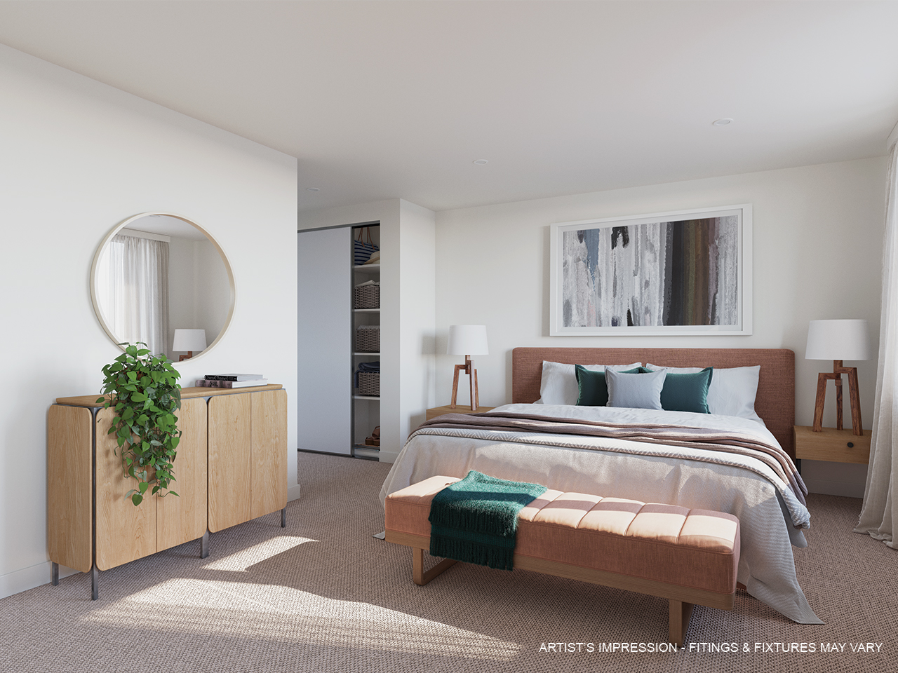 St Helena bedroom caramel