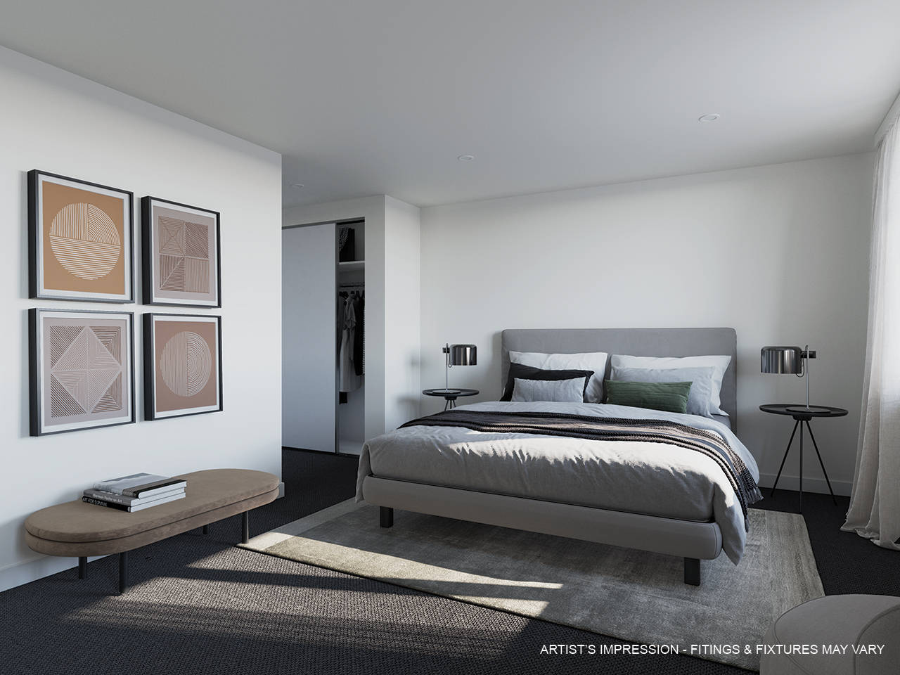 St Helena Pepper master bedroom artist impression