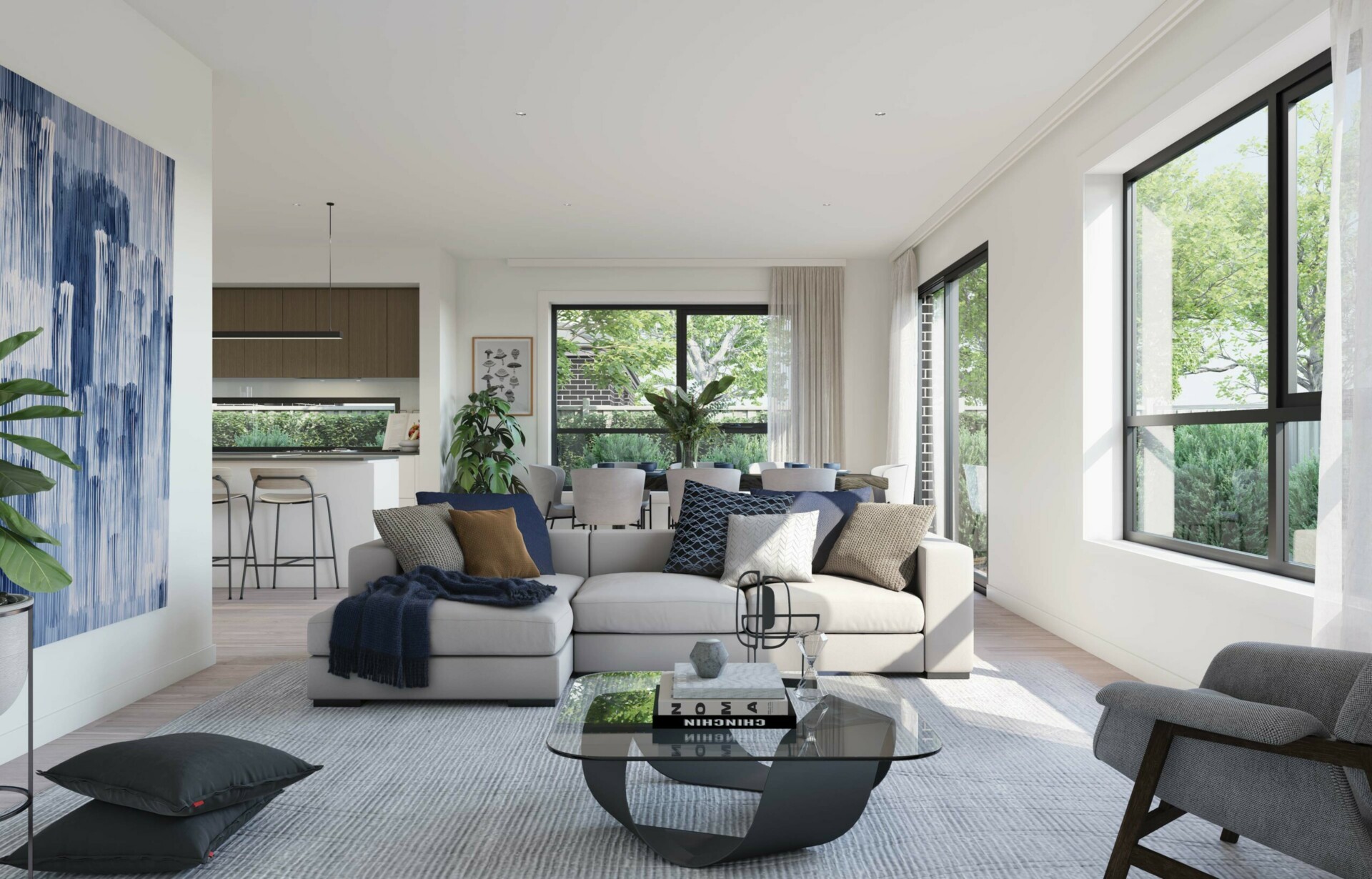 St Helena Place artist impression of family and dining room