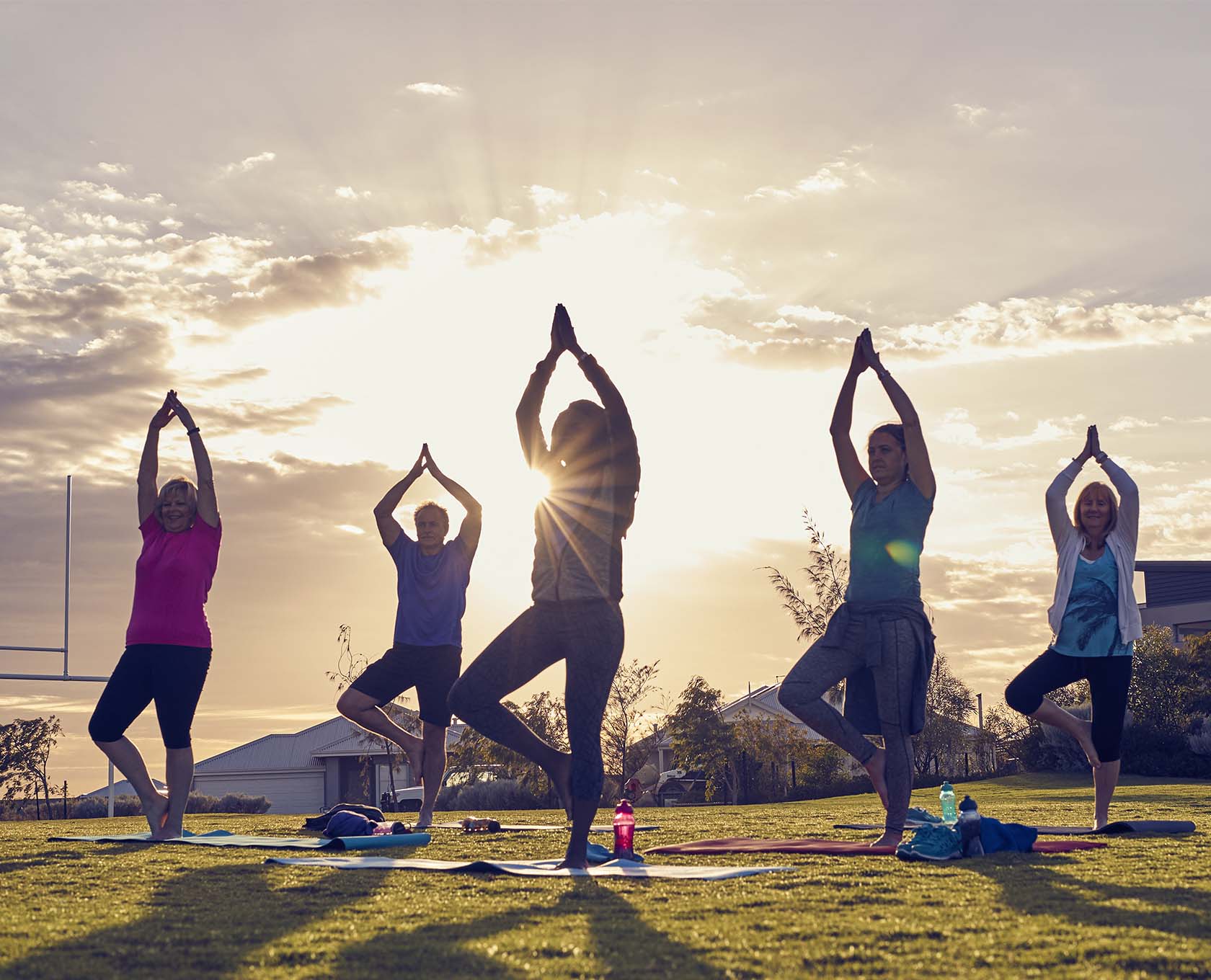 Yoga in the park