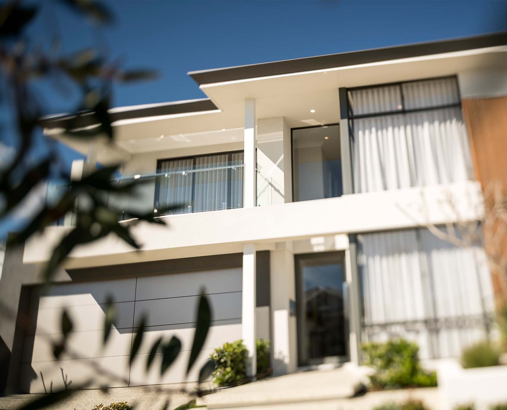 Double storey home front facade