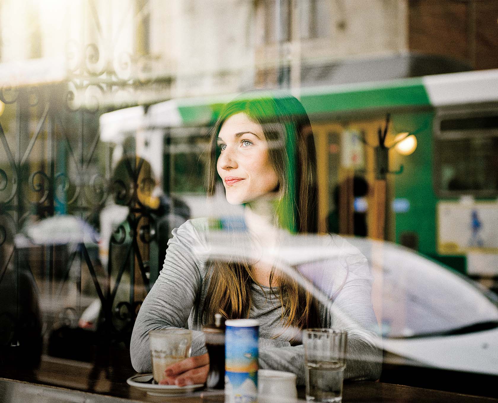 Young woman thinking about her finances