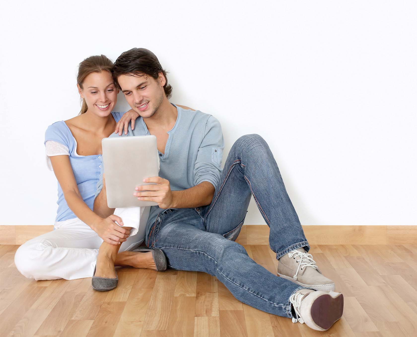 Young couple looking at their finances
