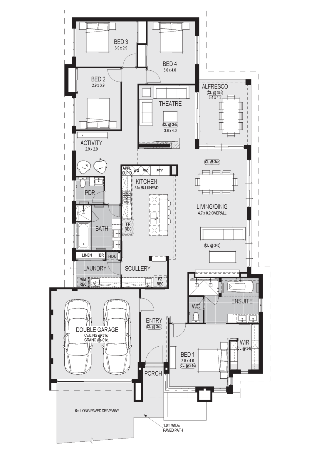 Catalina, Mindarie and Clarkson, Catalina Home Group Denver Display floorplan
